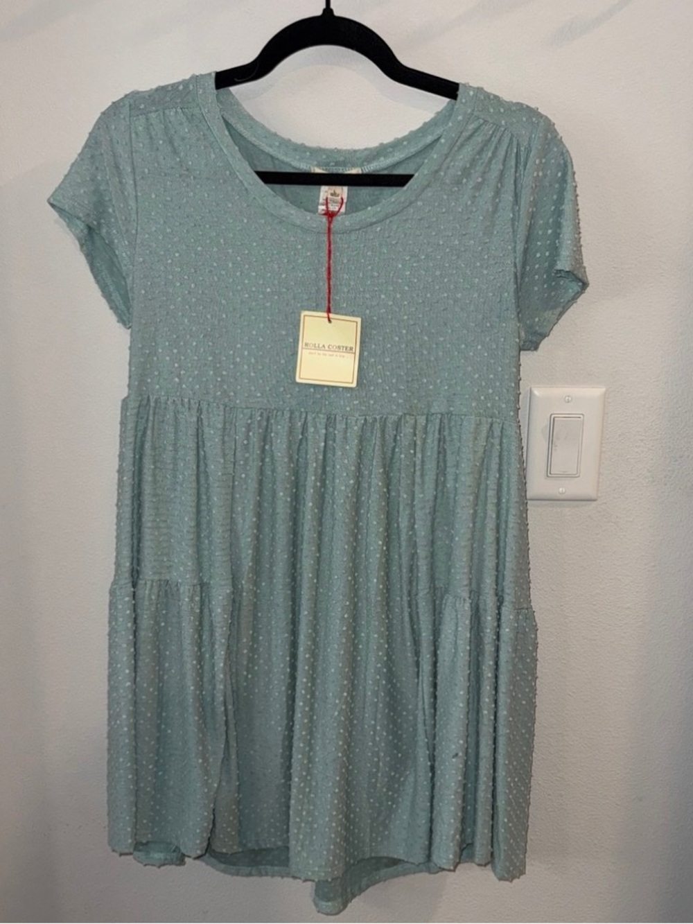Rolla Coster Tiered Short-Sleeve Baby Doll Dress